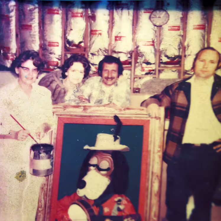 Jasper at the Fantasy Forest offices just after being finished.