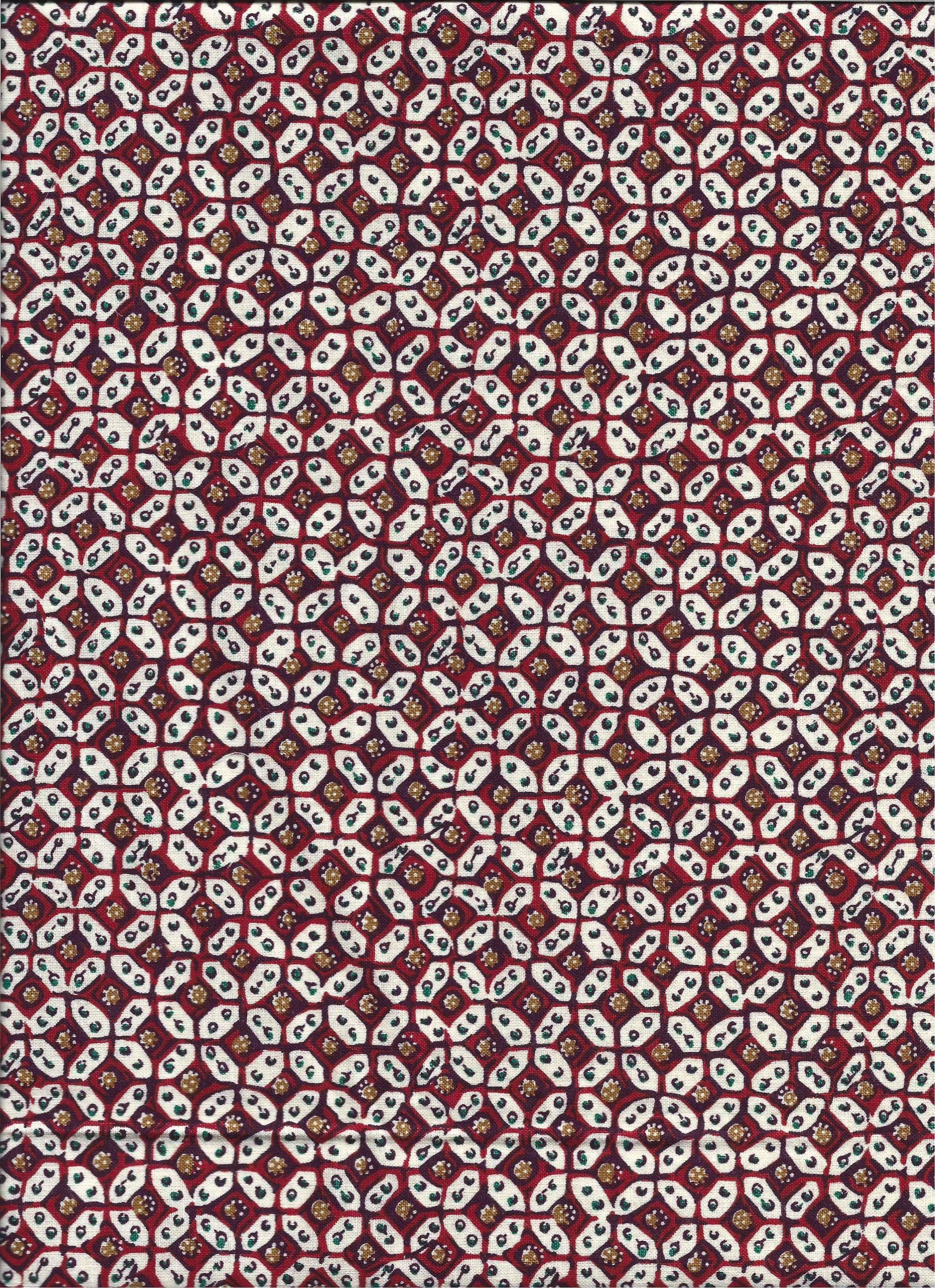 Scan of yardage of fabric matching the vests used on early Chuck E. Cheese animatronics and walkarounds.