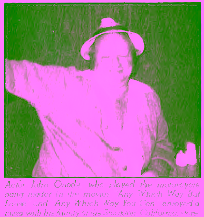 Actor John Quade at Stockton, early 1983