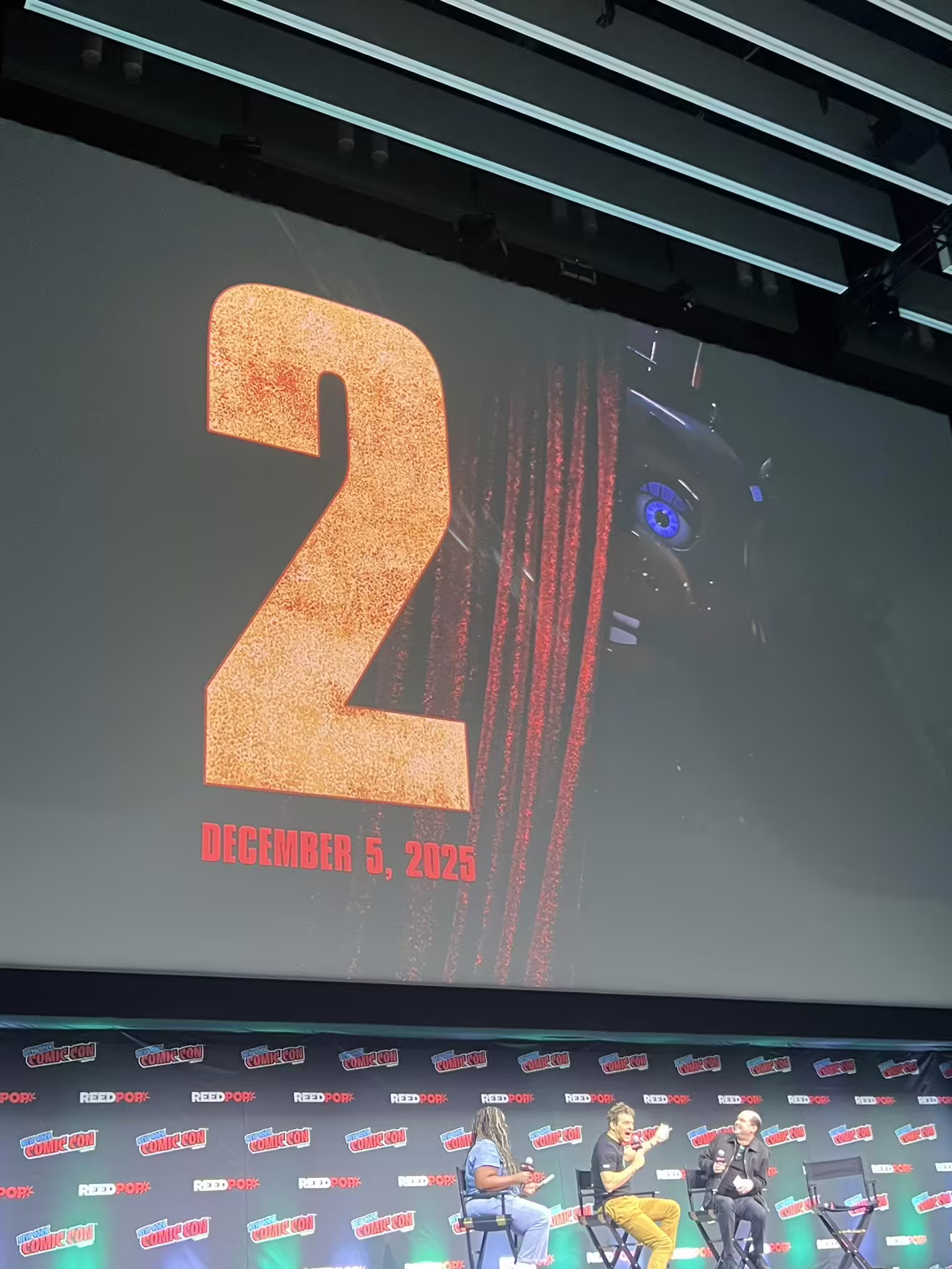 The FNaF 2 movie poster reveal at New York Comic Con 2024.