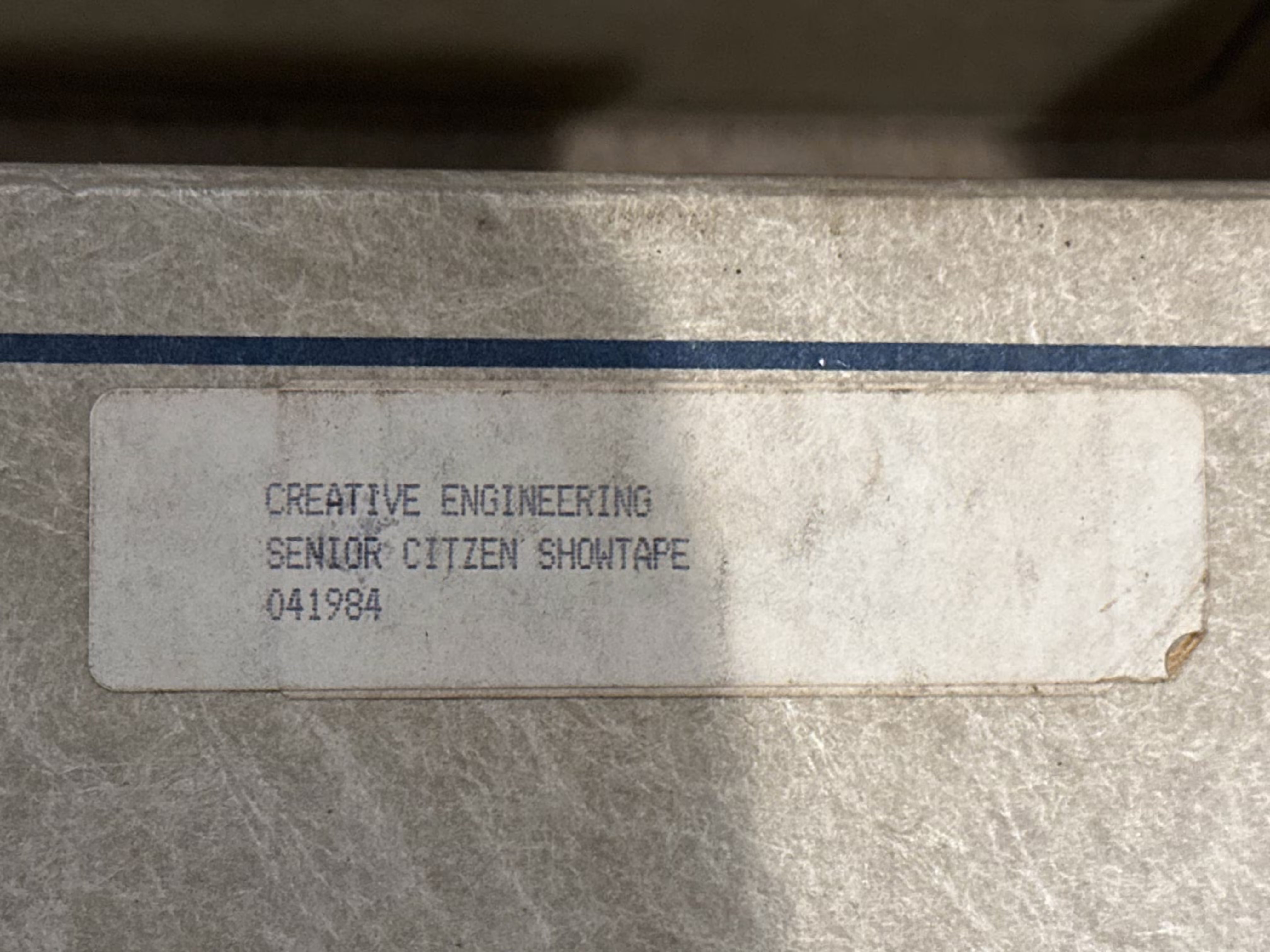 Senior Citizens showtape front label.