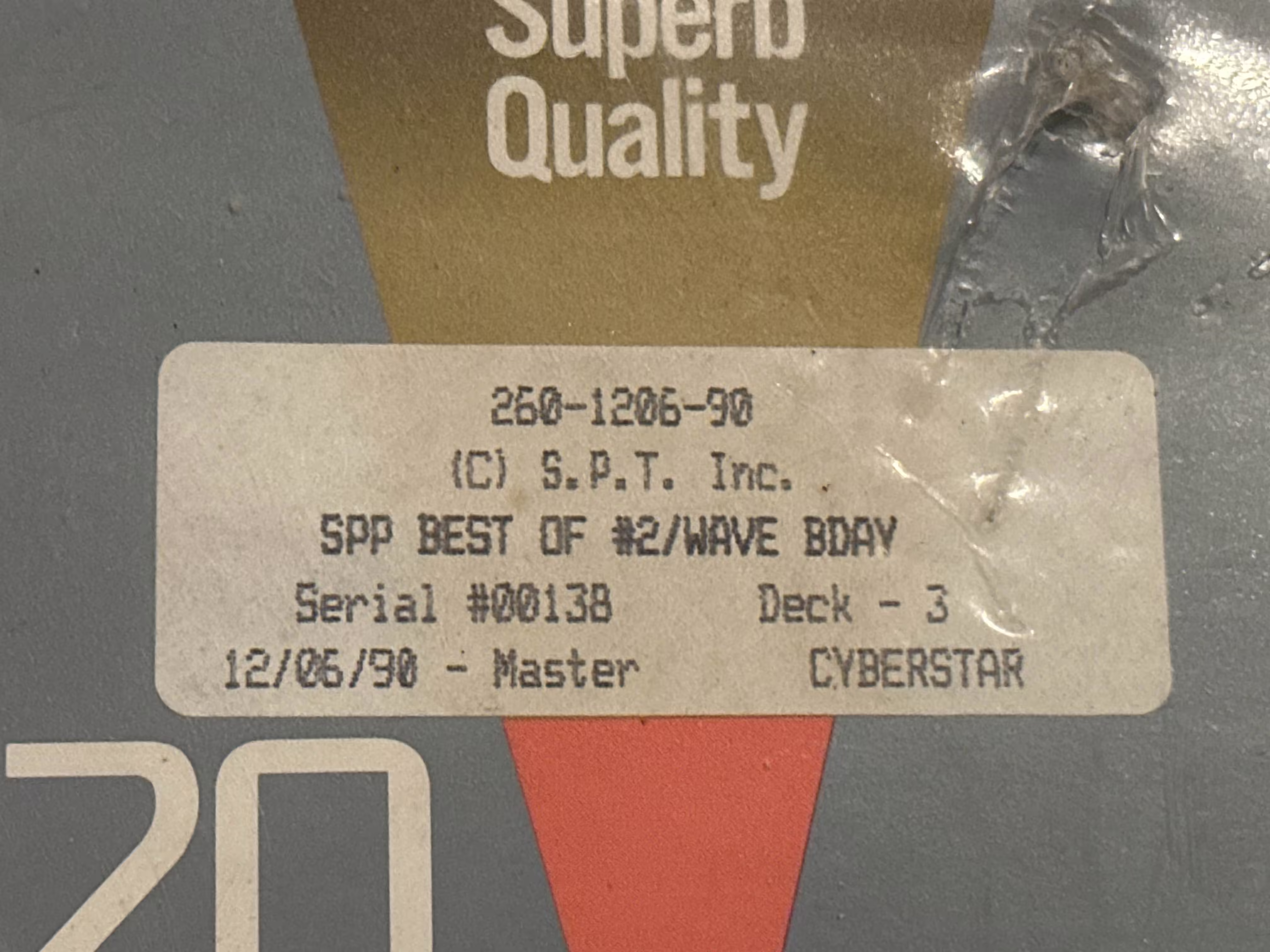 SPP Best of #2 box label.