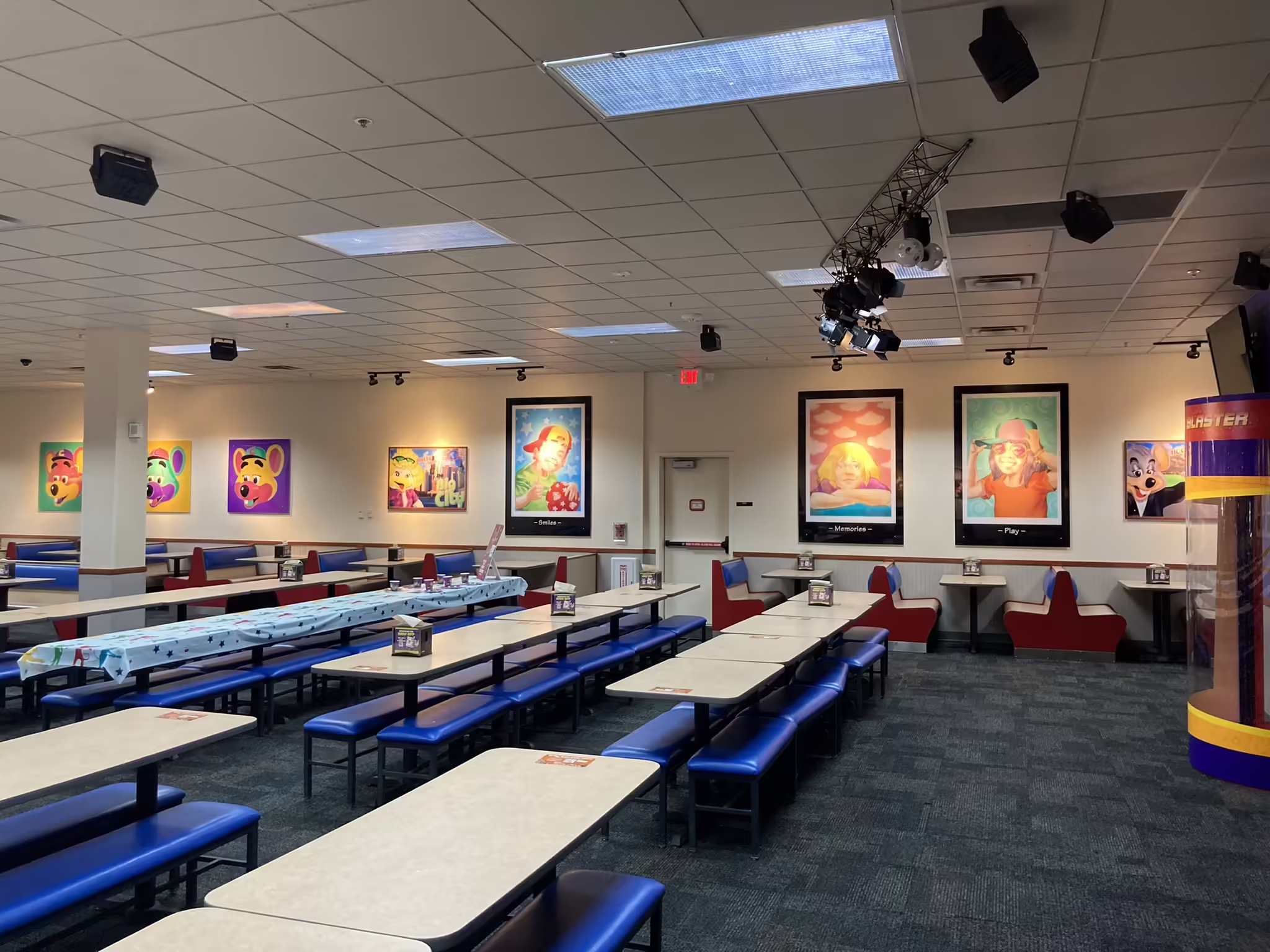 The showroom posters on the left wall (June 18th 2023)