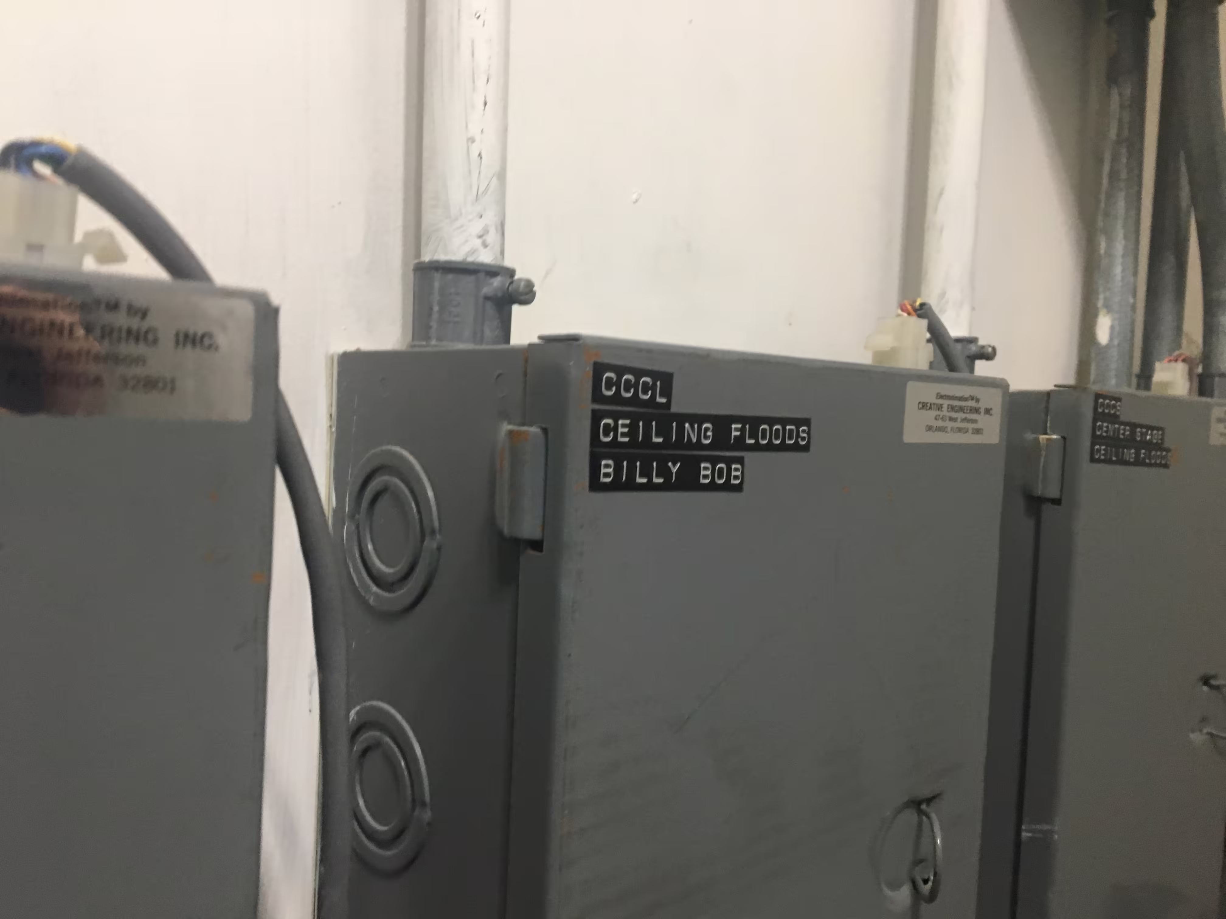 Control Boxes for Flood Lights.