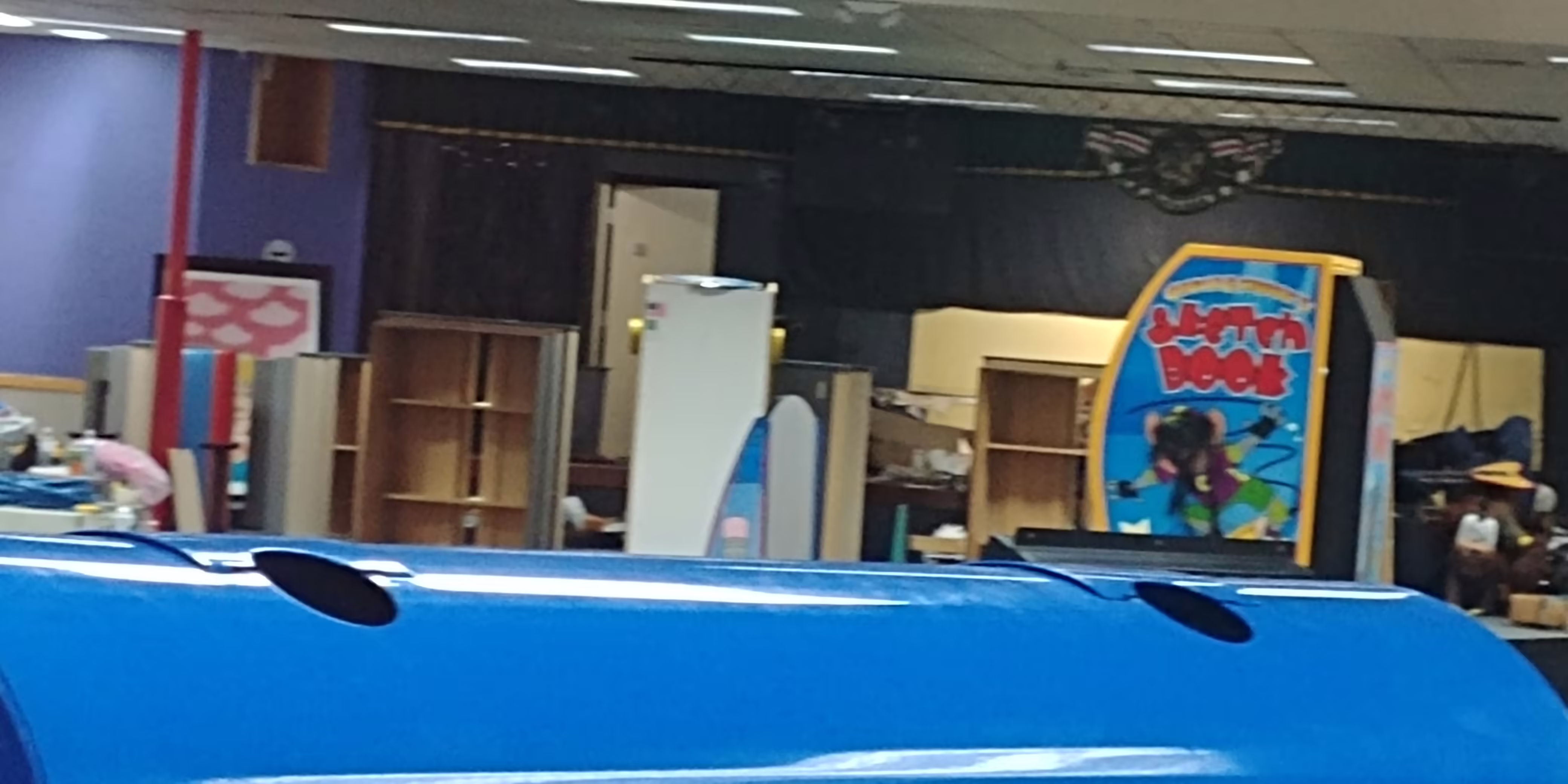 Store mid cleanout. Showing off the remains of the animatronics. (September 24, 2019)