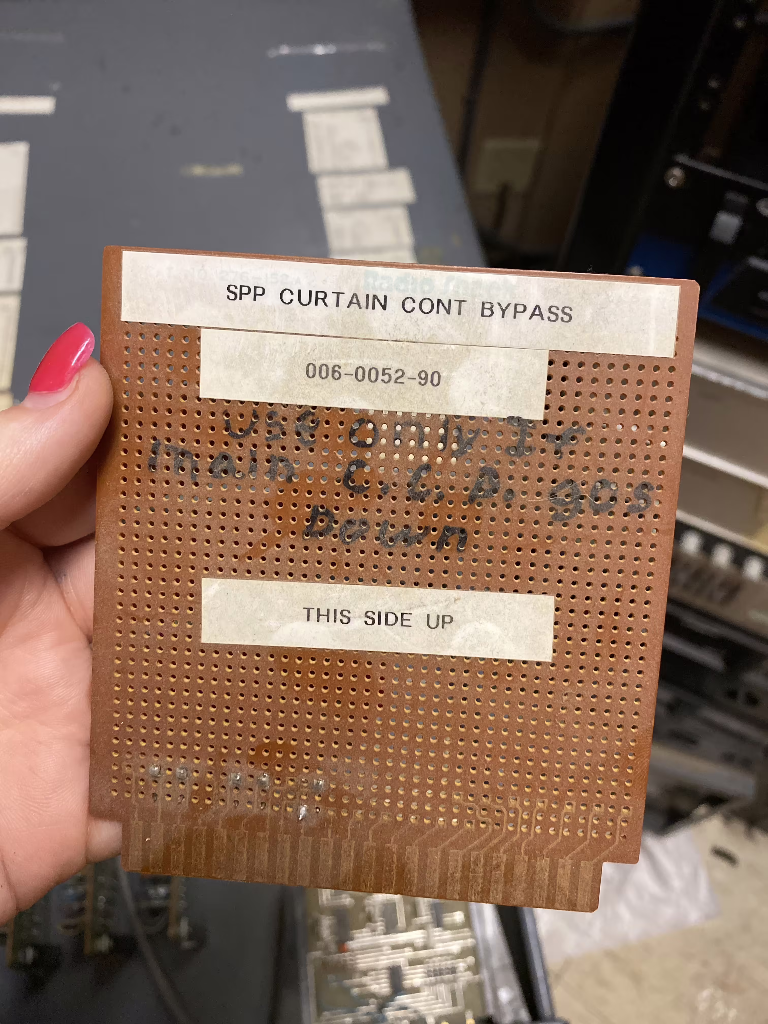 SPP Curtain Cont Bypass Board