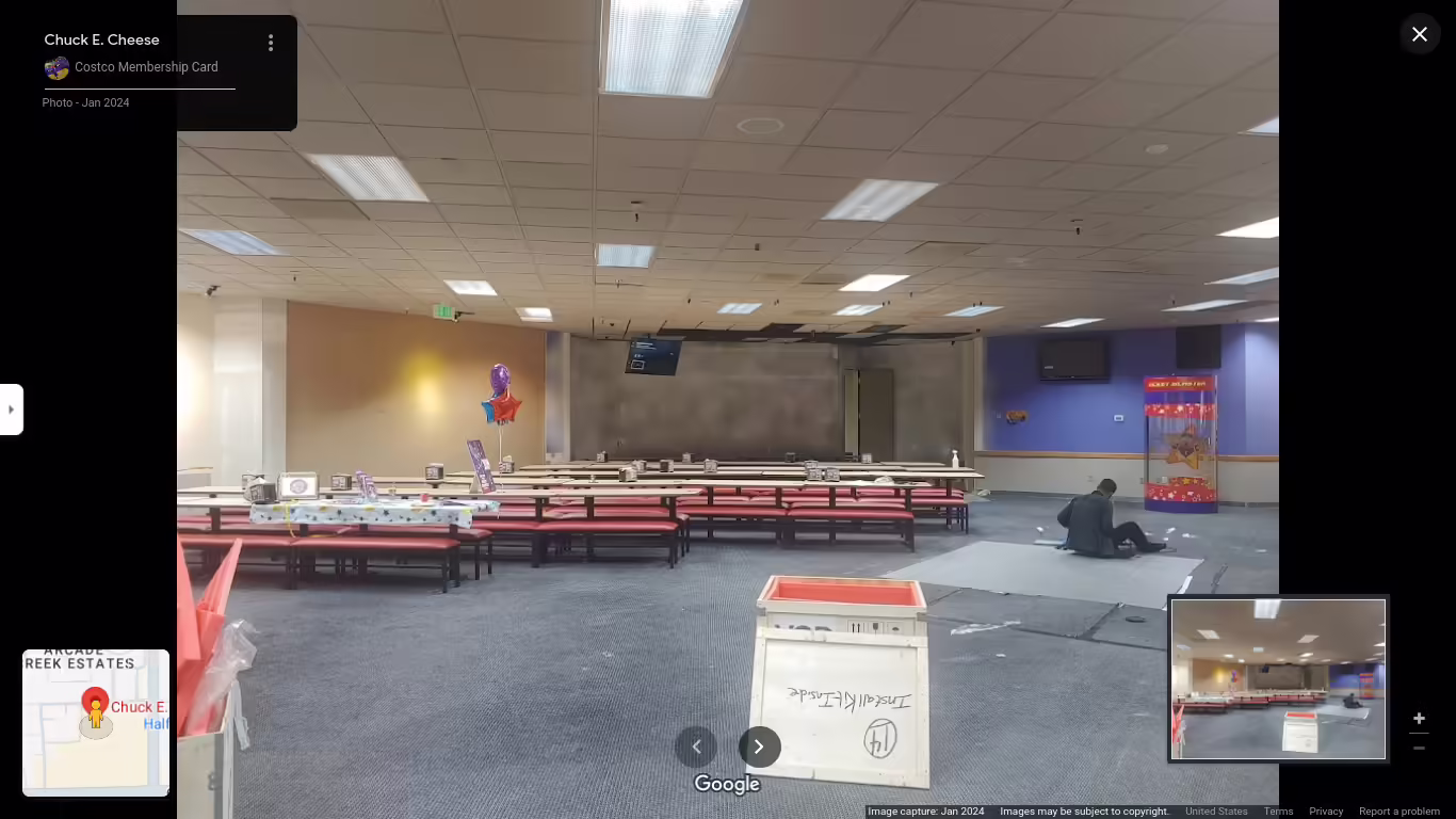 The stage after it was removed. PC: Costco Membership Card