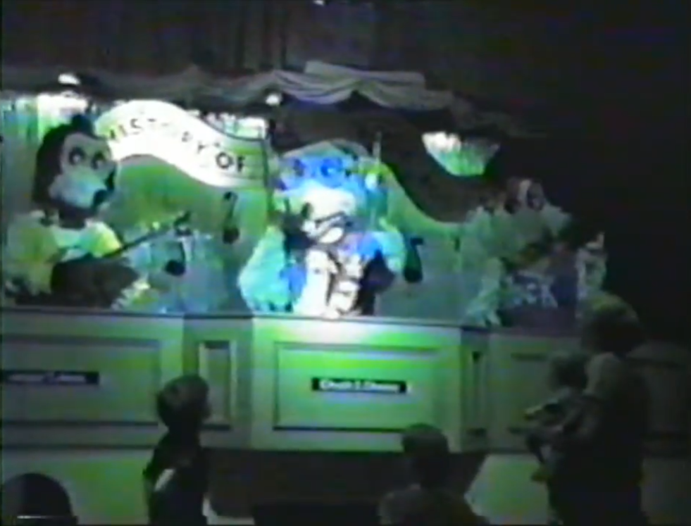 An unknown location playing History of Rock and Roll.