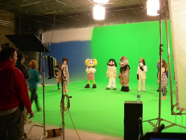 Filming 'Walk the Dinosaur' at MPS Studios