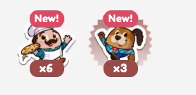 Pasqually and Jasper in the Collection Menu