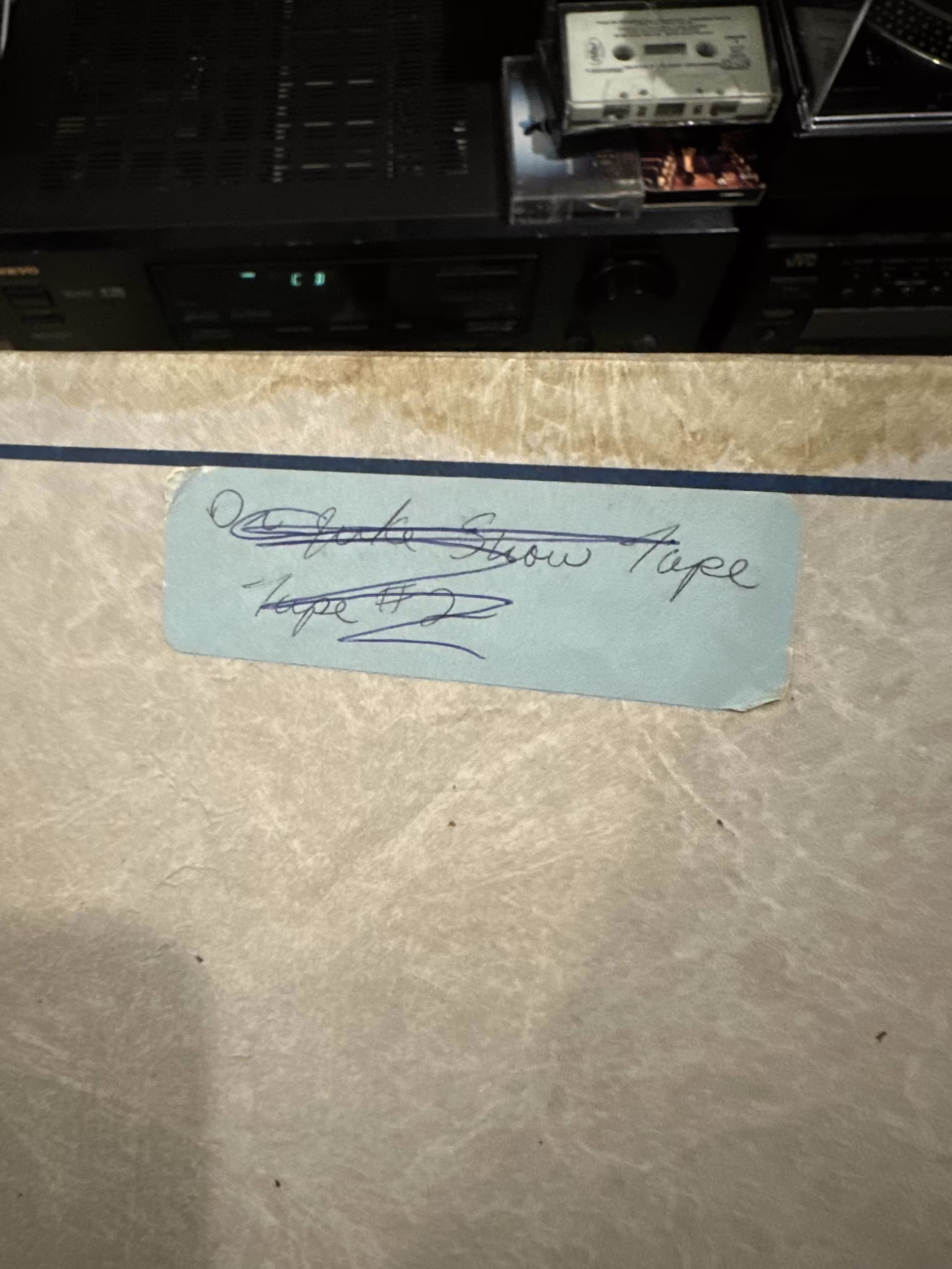 Front tape box label for Dr. Juke Show Tape #2.