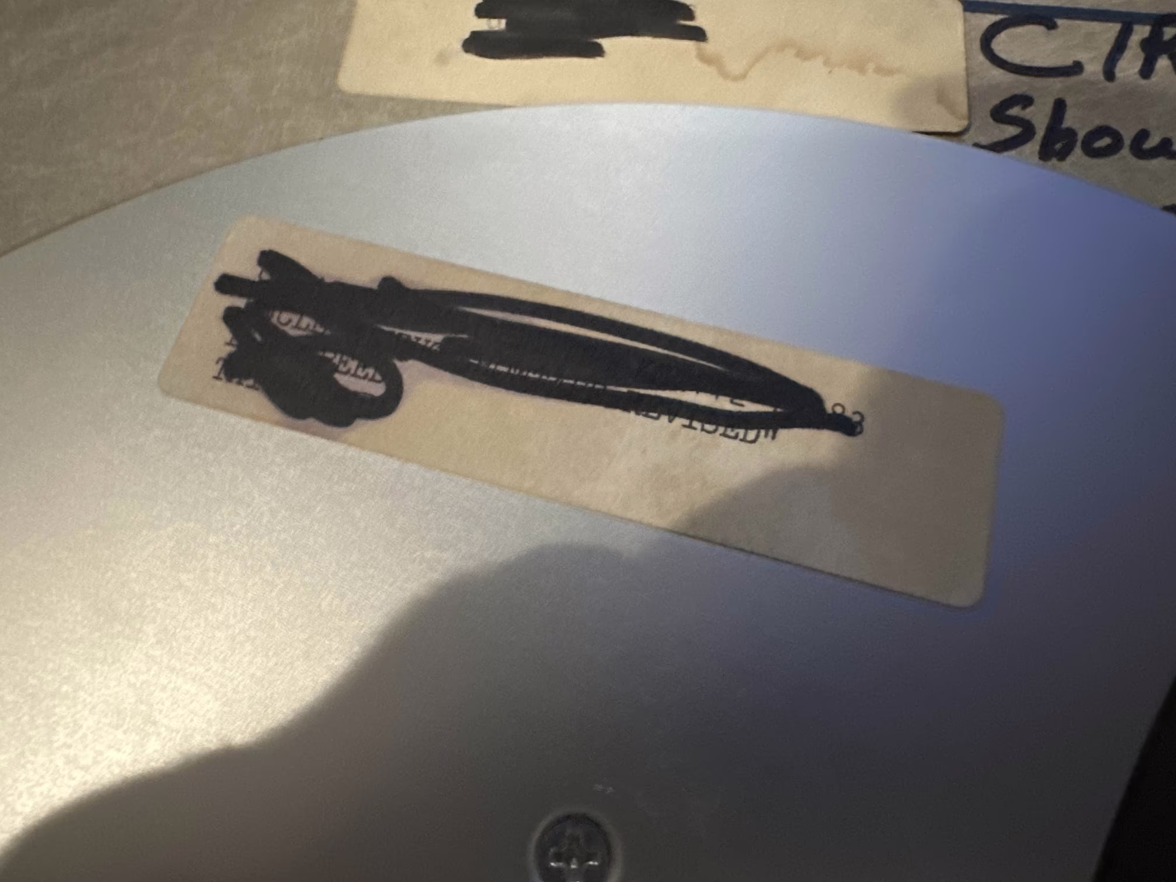 A Crazy Colander Head Night box that was relabeled as Circus Show. The tape inside was the revised Uncle Klunk show- overwritten to be the Circus Tape. Label says 'Creative Engineering KST112-72283- Uncle Klunk Showtape 'Revised'- Low Speed- Tailwound'