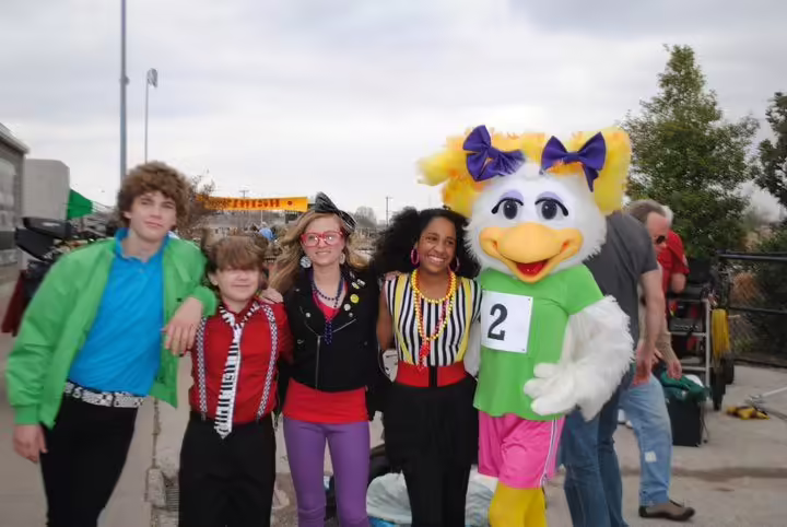 Behind the scenes of 'I Ran' at Bishop Lynch High School.