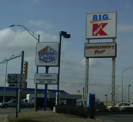 Joliet's street sign in March 2005.