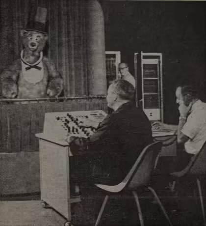 The portable DACS controller being used for Country Bear Jamboree
