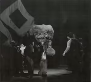 Hurc the Golden Hurricane, mascot for Tulsa University football team (1977-1978)