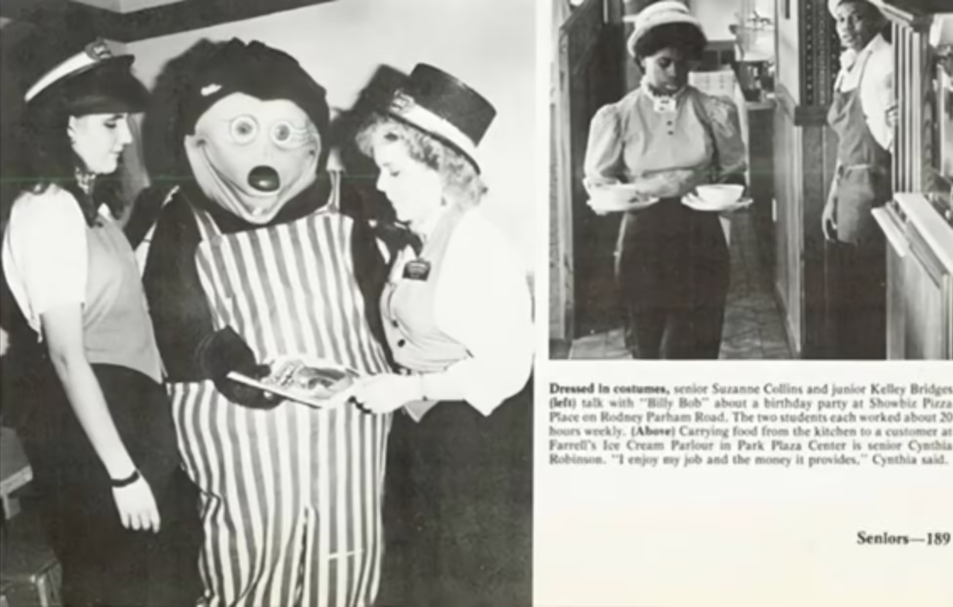 ShowBiz mentioned in yearbook (1980s)