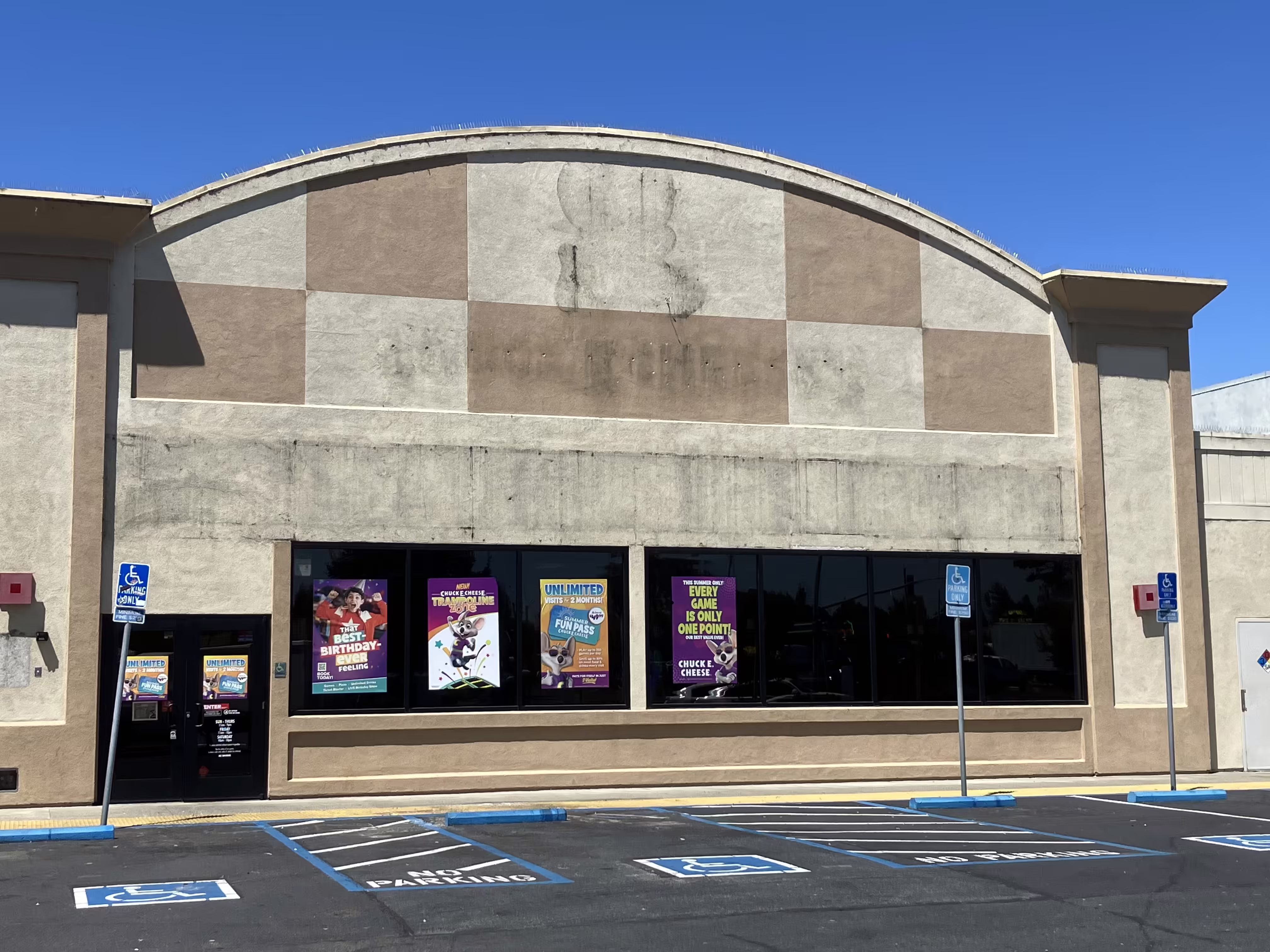 The exterior in the beginning of the 2.0 remodel.