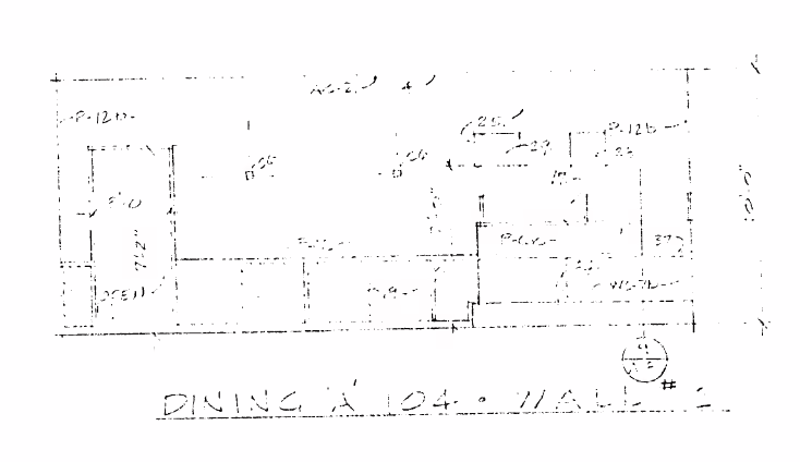 Jacksonville Plans, Eastern Wall of Electric Room (March 28, 1980)