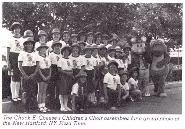 Snippet of an outdoor shot near the location in 1983, from ''The Pizza Times'' http://showbizpizza.com/info/documents/ptt/ptt_pizzatimes3-3.pdf.