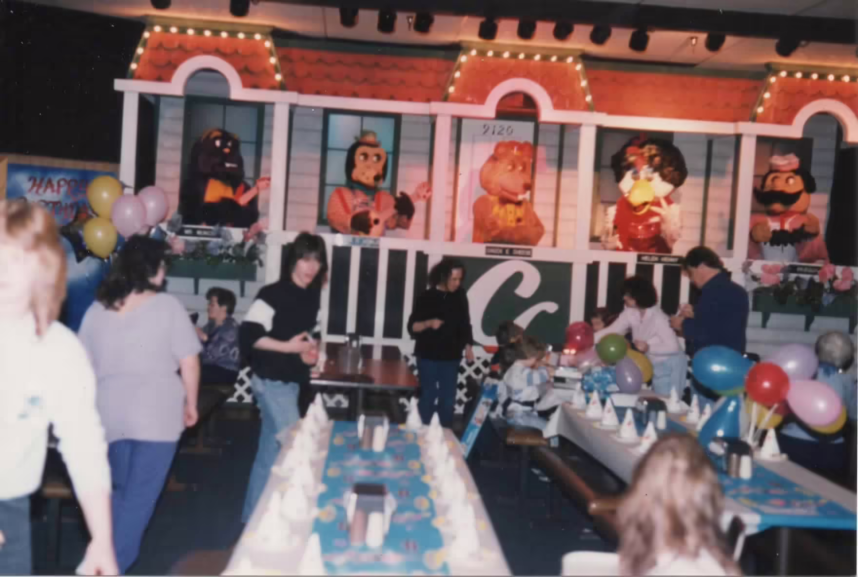 The store's Chuck E's House Facade before the additions of Early 90s Helen Henny Cosmetics.