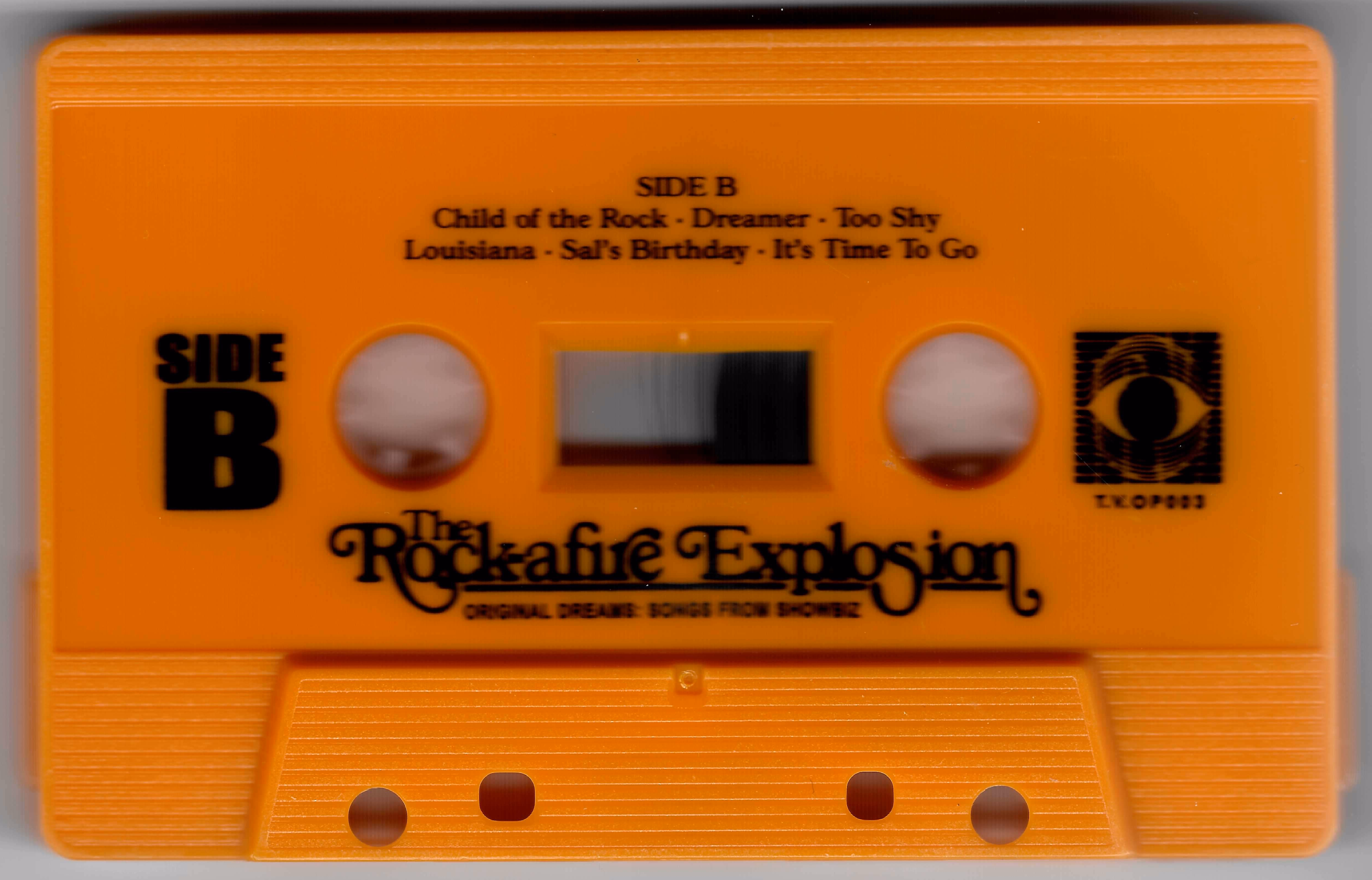 'Original Dreams: Songs from ShowBiz' Cassette Side B Scan