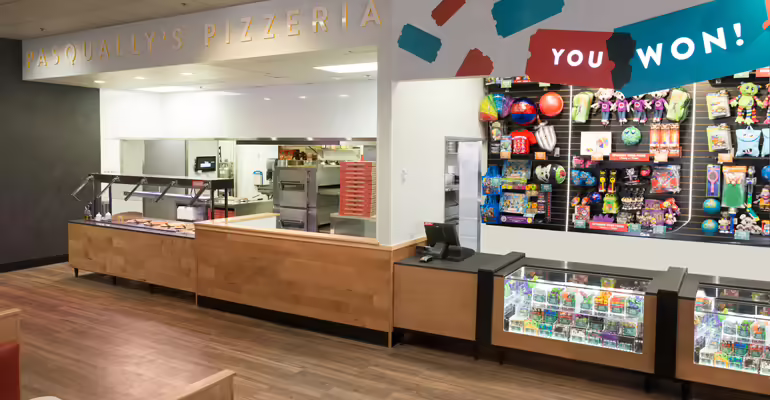 2.0 Prize Counter and Open Kitchen