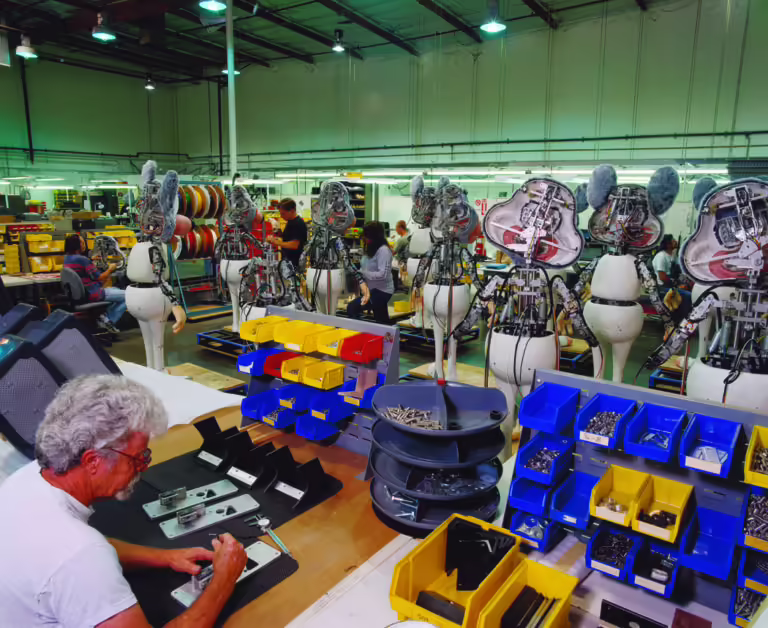 Studio 'C' Animatronics being made (1997/1998)