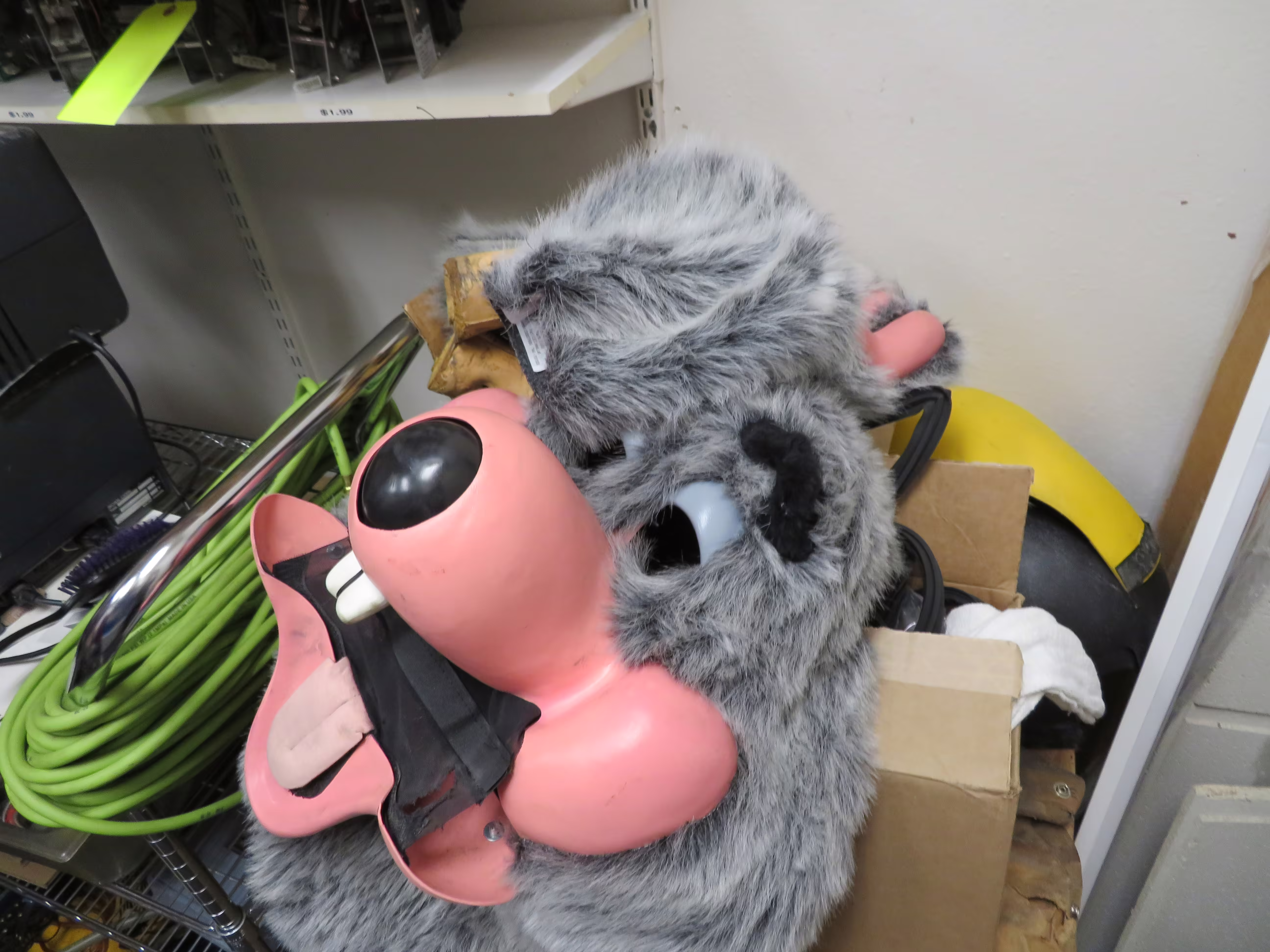 Another angle of the spare Chuck mask. (September 22, 2019)