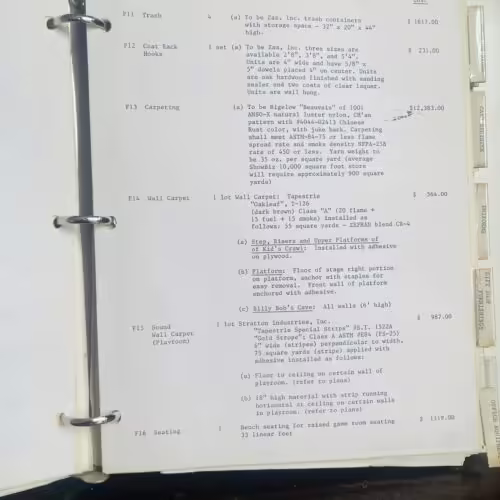 Carpet and Walling Prices Page