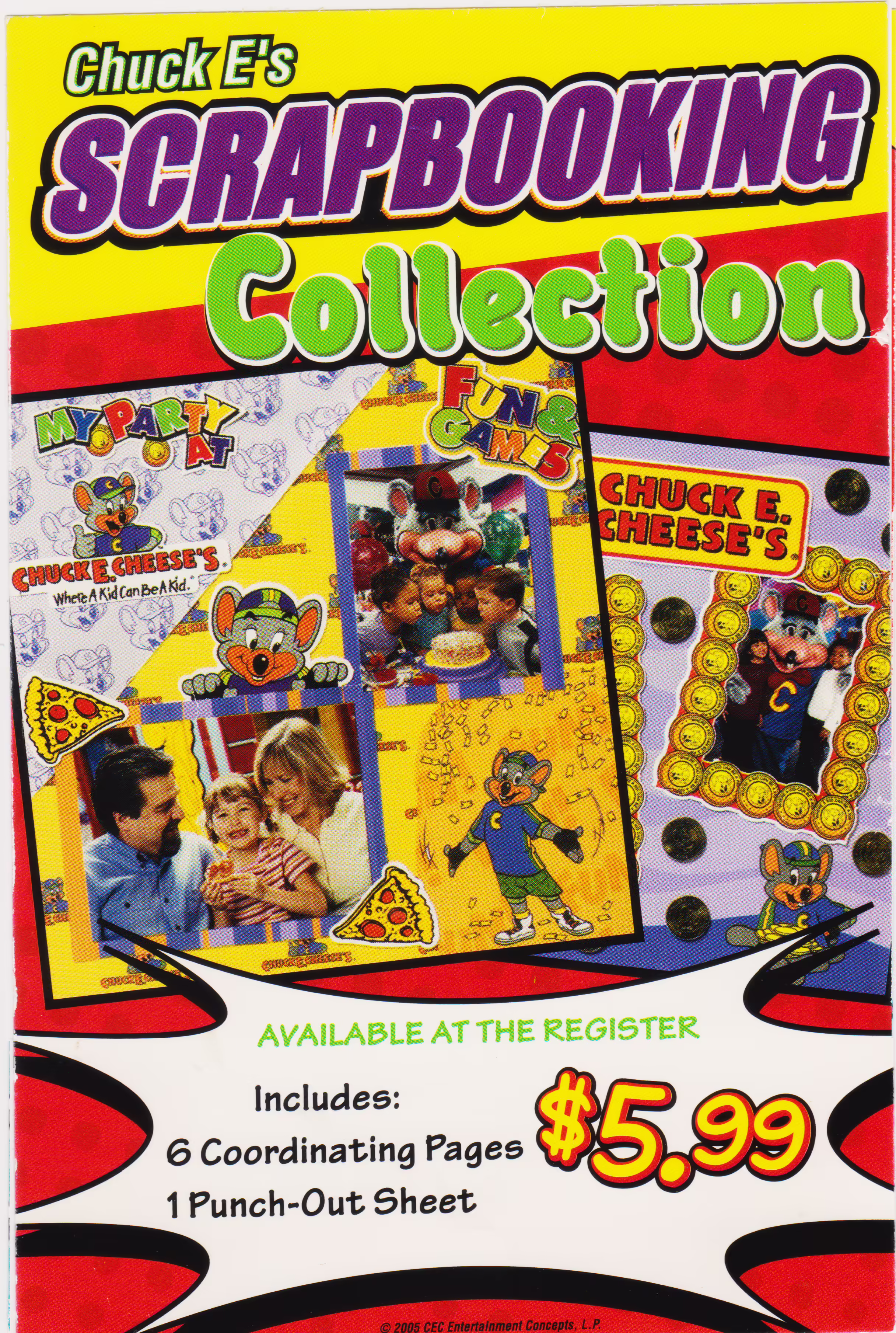 Chuck E's Scrapbooking Collection Ad (Scan, 2005)