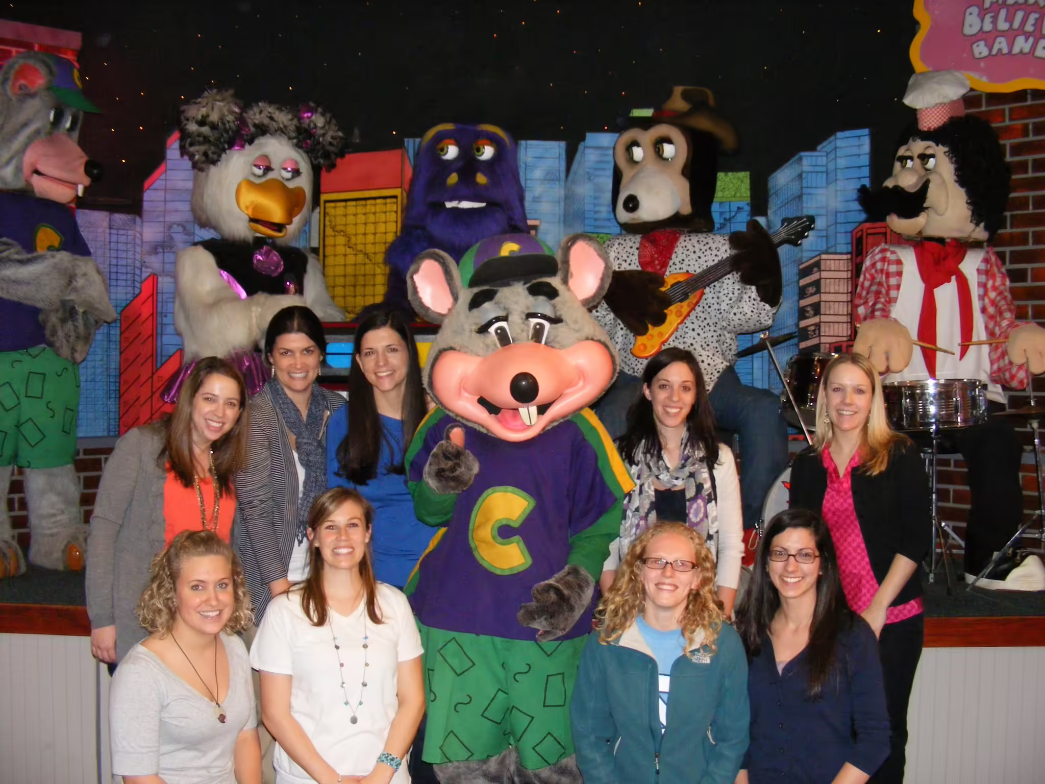 The stage in the early 2010s with an Avenger walkaround