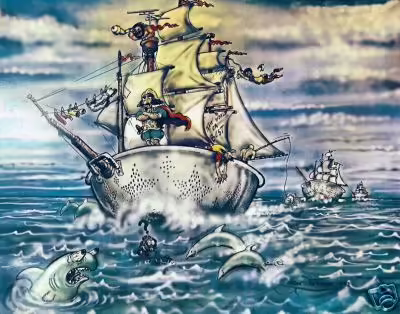 Nina, Pinta, & Straina Maria Card Scan