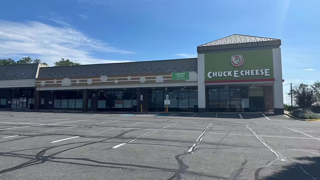 A photo of the store's exterior before opening.