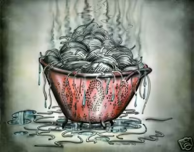 Original Colander Card art without text.