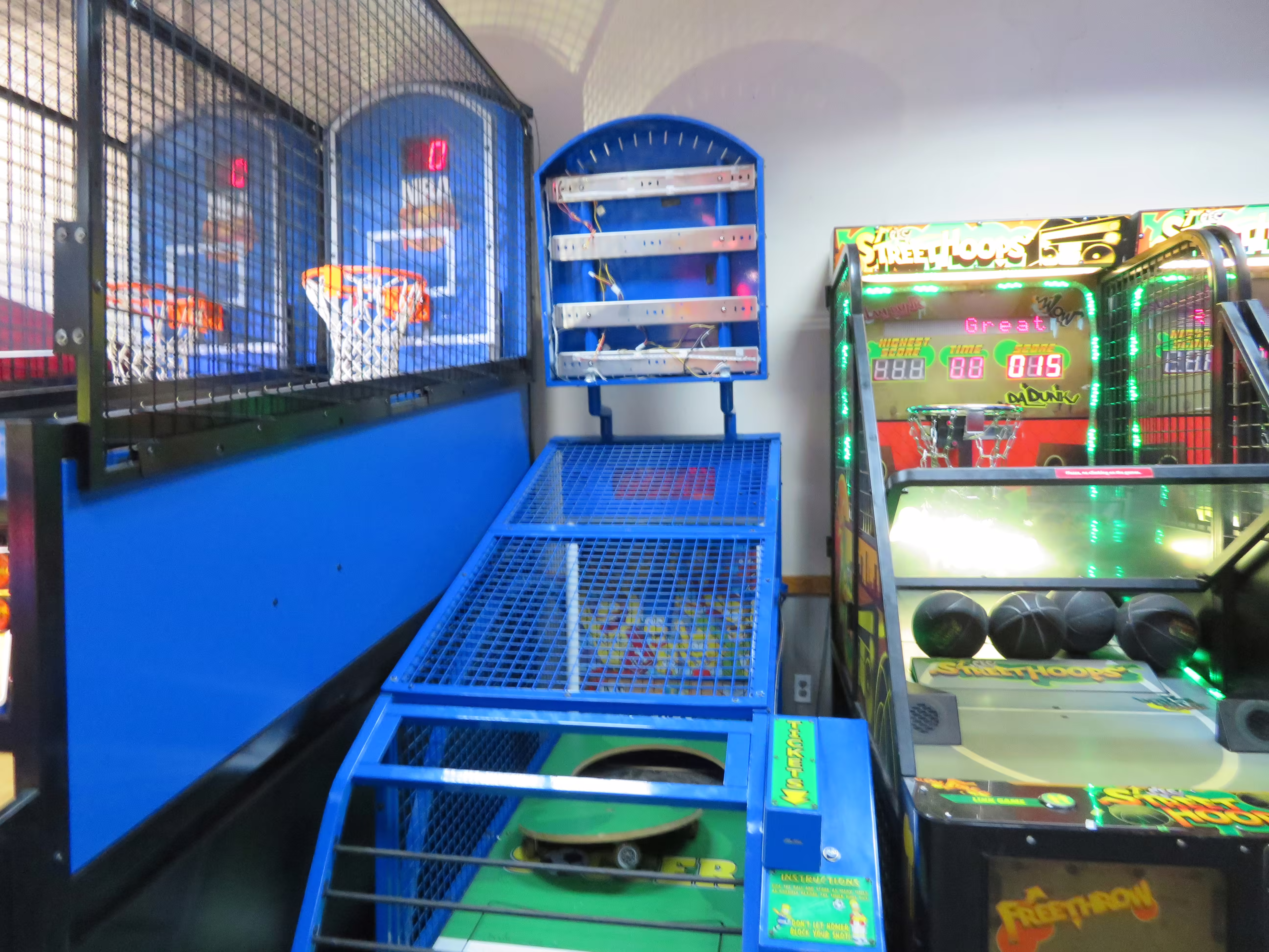 Simpsons Soccer Dismantled for parts at Eastgate. Balloon Pop was also used for parts removed and in the tech room by this point. (September 22, 2019)