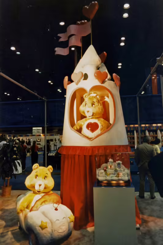 Funshine Bear and Tenderheart Bear at IAAPA (1986)