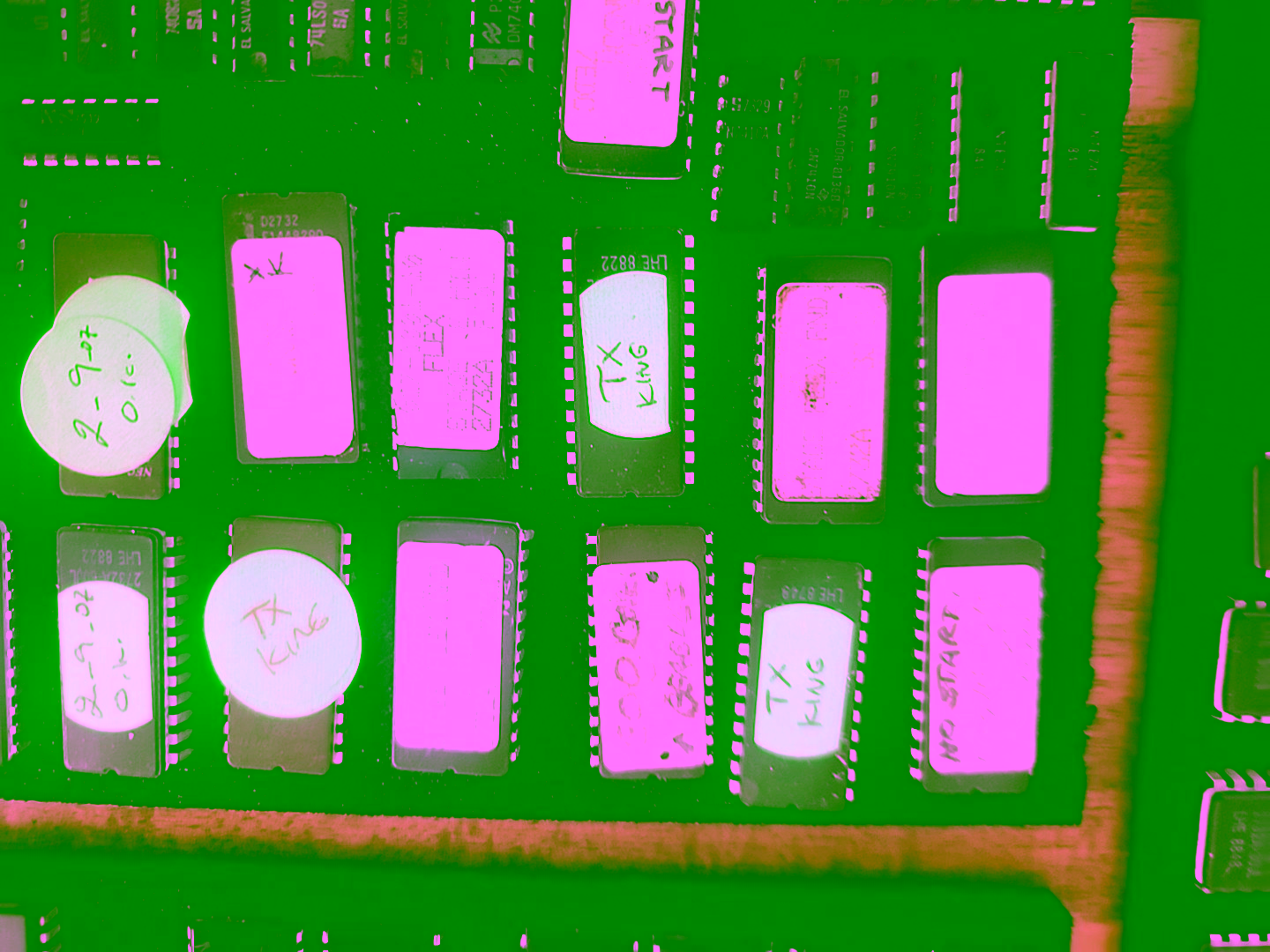 Various EPROMs and ROMs for Chuck E. Cheese arcade games and the Cyberamic Control System