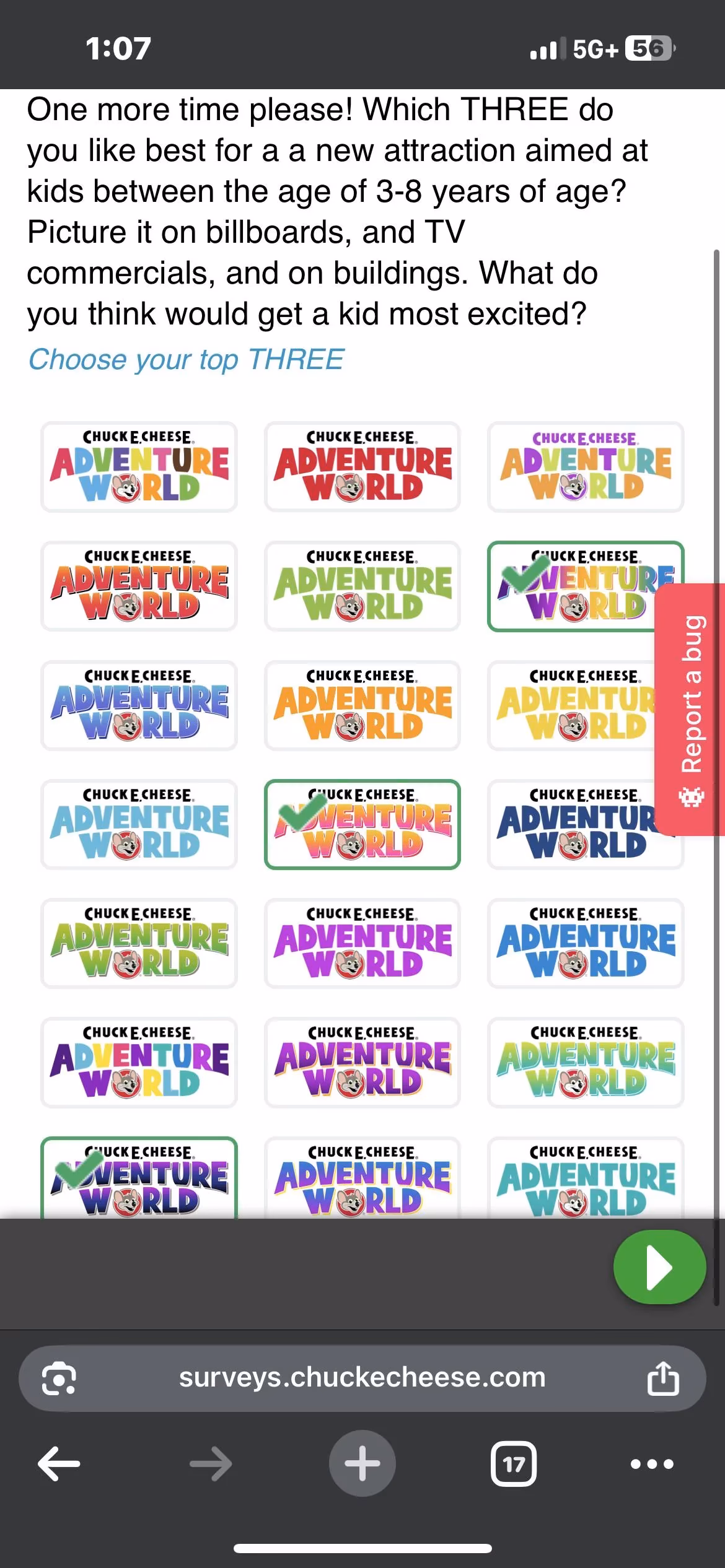 CEC Adventure World Survey 1