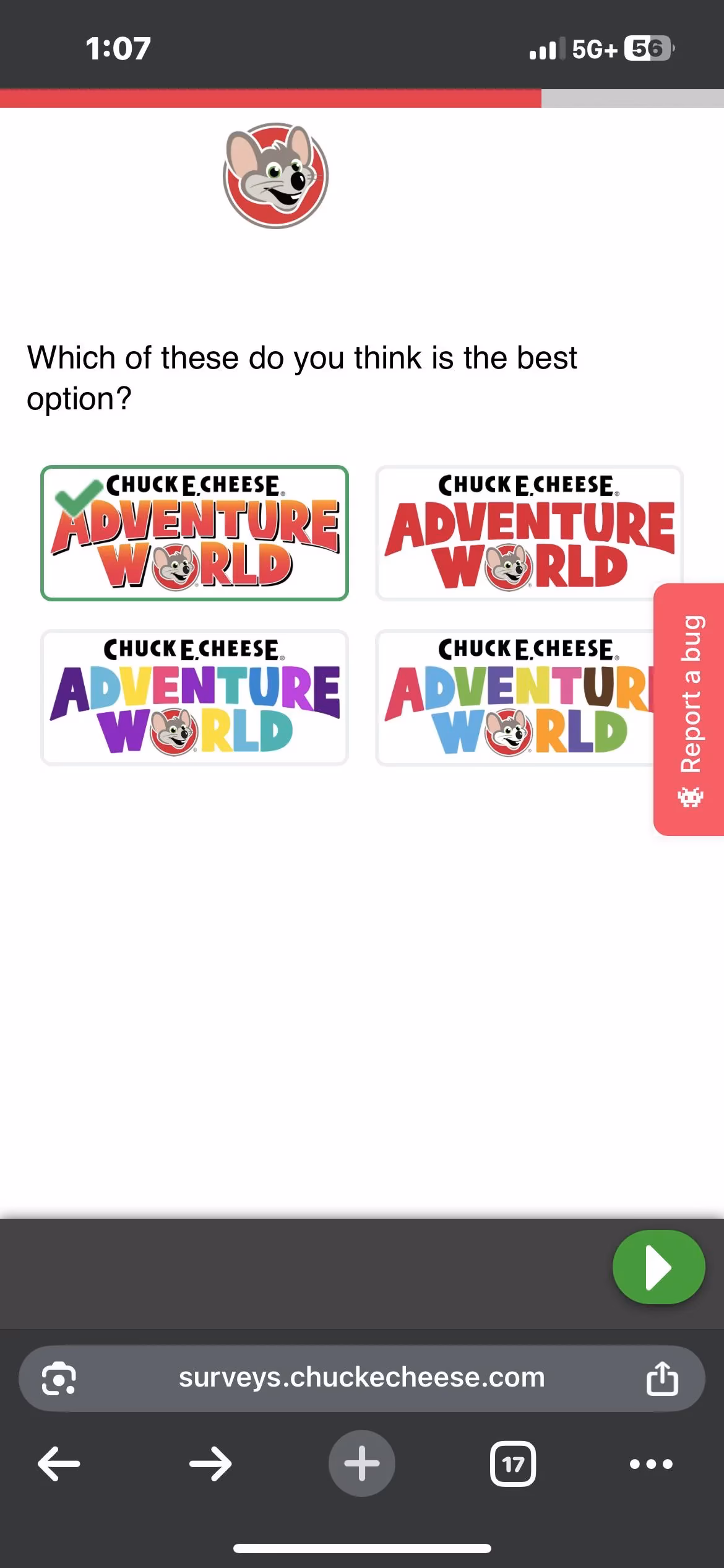 CEC Adventure World Survey 1