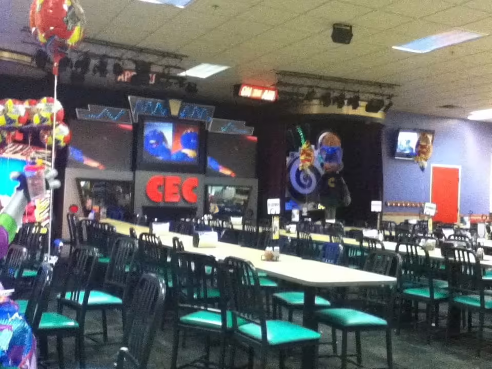 This is largo's studio c beta in 2011, with chuck e wearing his avenger outfit.