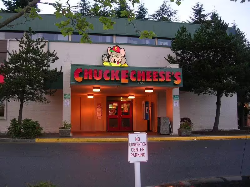 Exterior during the evening.