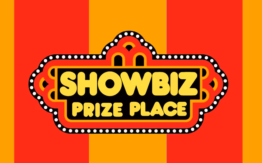 The ShowBiz Prize Place logo.