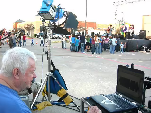 Filming at the Grapevine CEC.