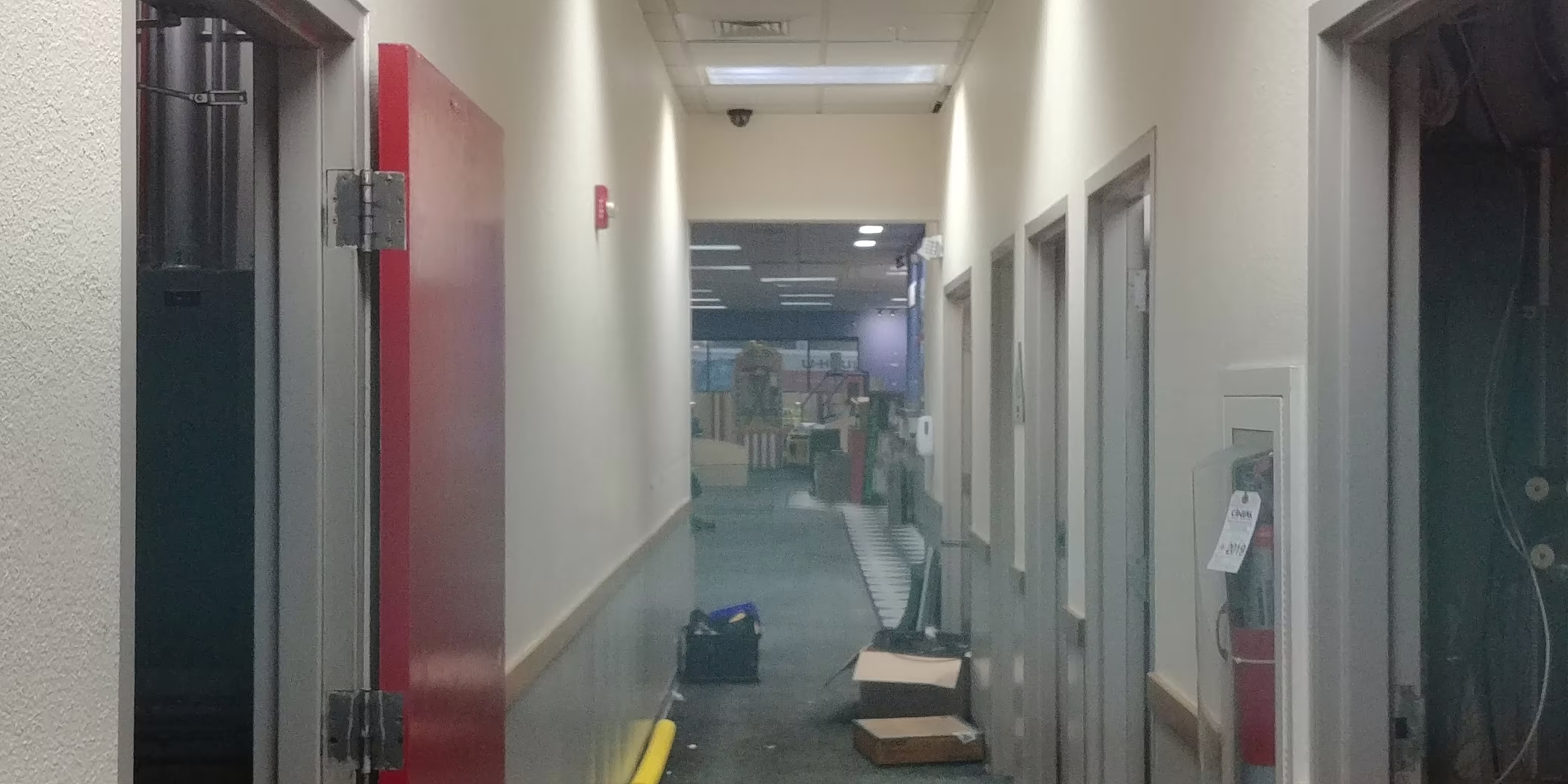 Store mid cleanout. Taken from the back emergency exit. (September 24, 2019)