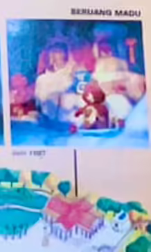 '''''Beruang Madu''''' on a Dunia Fantasi park map (Note: Tenderheart and Friend Bear's cosmetics were swapped upon arrival)