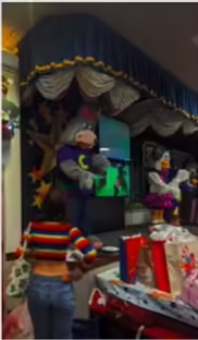 The first photo taken with the lift curtains.