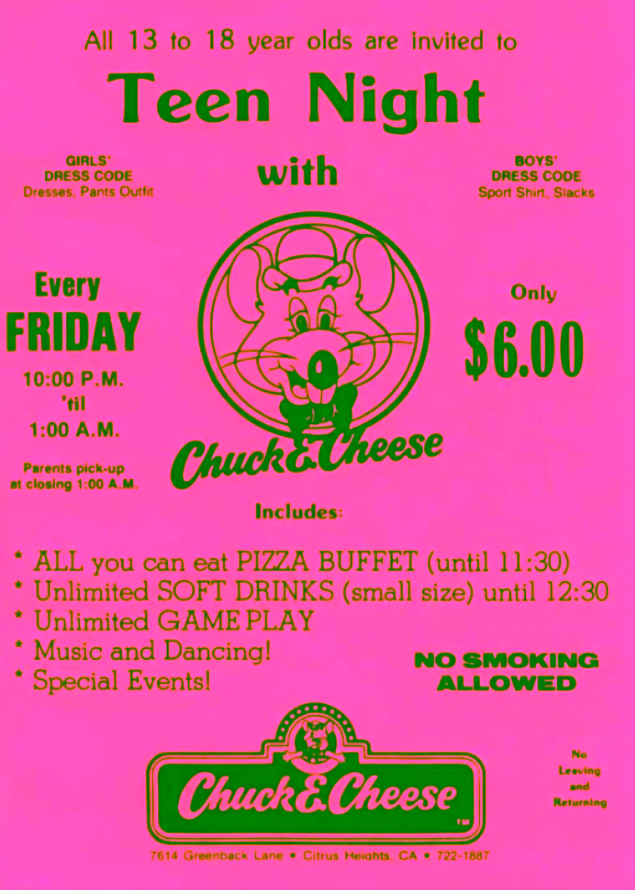 Citrus Heights Teen Night Flyer