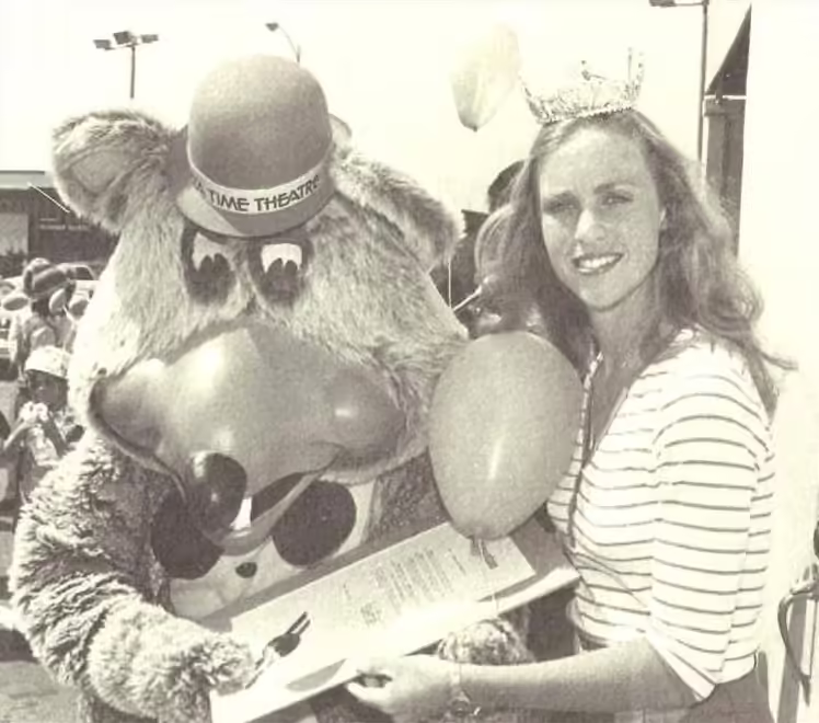 Summer 1982 'Chuck E. Cheese Day' w/ Donna Clark