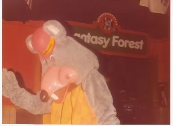 Chico as a Pizza Time Theatre